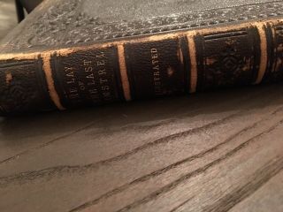 THE LAY OF THE LAST MINSTREL By Sir Walter Scott Hardcover 1887 Gold Edge Pages 2