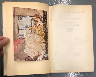 1st Print Signed Songs And Ballads Of Robert Burns Signed Nora England Illustrat