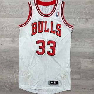 Nba Jersey Chicago Bulls Scottie Pippen Adidas Authentic Rev 30 Custom Sz L Vtg