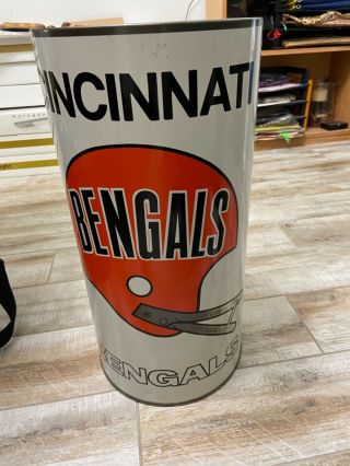 1970’s Vintage Nfl 19” Trash Can Cincinnati Bengals