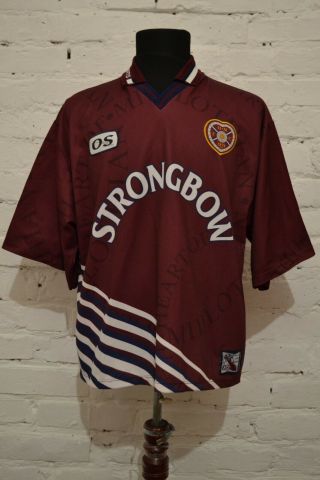 Vintage Heart Of Midlothian Football Shirt 1998/1999 Soccer Jersey Trikot Xl