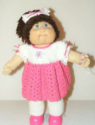 Cabbage Patch Doll 17 " Jesmar 1984 Made In Spain Cpk Shoes Custom Clothes
