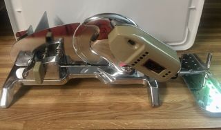 Vtg Rival Chrome Electric Meat Cheese Food Slicer Model 1101e7 Runs Smooth Quiet