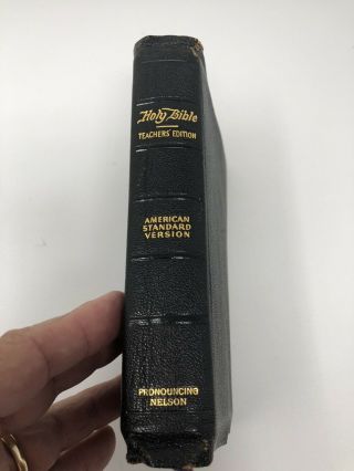 Leather ASV Teacher ' s Edition Bible,  1929,  Center Column Reference/Concordance 2