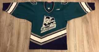 Vintage Bauer Authentic Kentucky Thoroughblades Hockey Jersey 44 Ahl