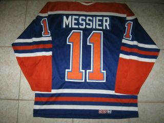 Vintage 11 Mark Messier Edmonton Oilers Off Lic.  Ccm Maska Jersey,  Size Men 