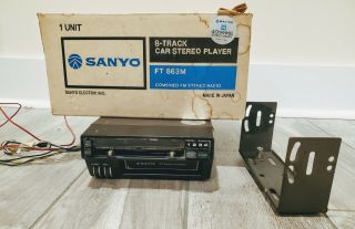 Vintage Sanyo 8 - Track Car Stereo Player (ft - 863m)