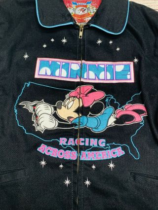 Disney Daytona 500 Racing Across America Minnie Mouse Jacket JH Design ‘05 XL 2