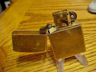 Vintage C Zippo 03 Solid Brass Cigarette Tobacco Lighter -