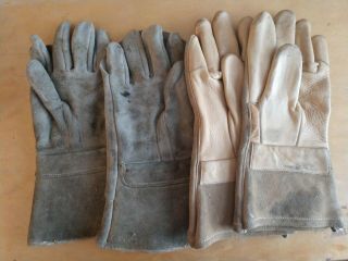 Vintage Welding Gloves 2 Pairs Airco Air Co.  Leather