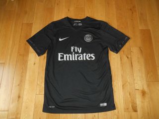 2015 Nike Paris Saint - Germain Psg Soccer Football Black Third Jersey Kit Mens S