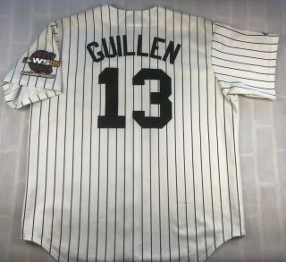 Ozzie Guillen Chicago White Sox Majestic Jersey 2005 World Series Patch Xl Ws05