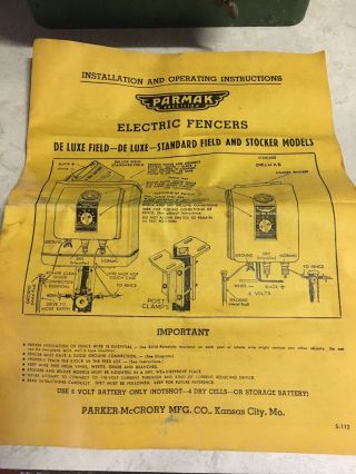 Vintage Parmak Precision 6 V Electric Fencer 3