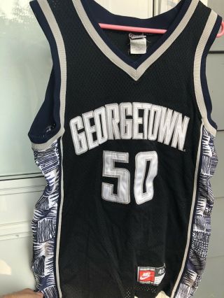 Authentic 1995 Nike 50 Jersey Georgetown Hoyas,  Size 40 Stitched