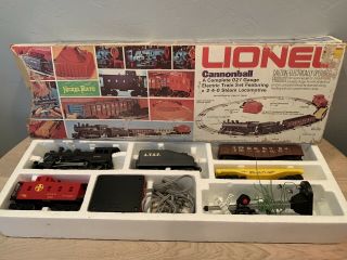 Vintage Lionel Cannonball 027 Gauge Electric Train Set 6 - 1381 Cond