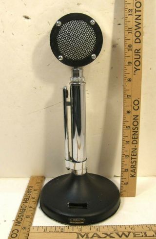 Vintage Astatic D - 104 Mic Microphone W/t - Up9 Stand As - Is No Cord Parts