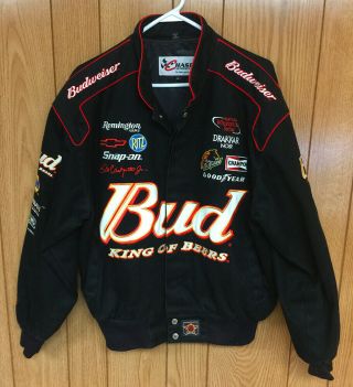 Dale Earnhardt Jr.  Nascar Winston Cup 8 Budweiser Embroidered Jacket Medium