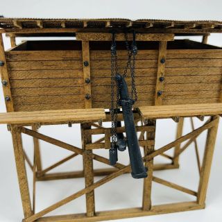 Vintage Ho Scale Wood Custom Structure Building 1:87 Weathered Detailed Handmade