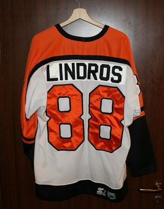 88 Eric Lindros Philadelphia Flyers Ice Hockey Jersey Shirt Sweater Usa Size L