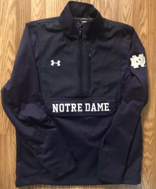 Notre Dame Football Team Issued Under Armour Jacket Large