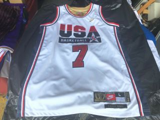 Nike Larry Bird 1992 Usa Basketball Dream Team Olympic Mens Stitched Jersey L