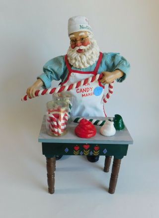Vintage Clothique Possible Dreams Santa Candy Maker W/table 2000 12 "