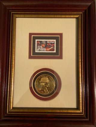Alabama Crimson Tide Vintage Paul Bear Bryant Commemorative Stamp And Coin Frame