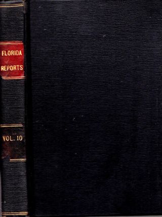 Rare 1864 Civil War Florida Law Slavery Slaves Dispute First Edition Gift Idea