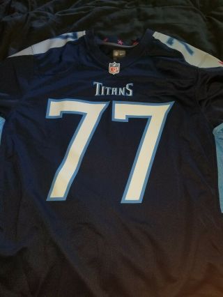 2020 Nfl Nike Tennessee Titans Taylor Lewan 77 Game Edition Jersey Nwt