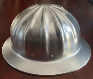 Safety First Vintage Fibre - Metal Superlite Aluminum Hard Hat Made In Usa