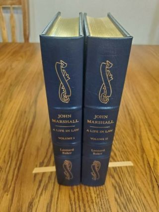 Easton Press Leather,  John Marshall A Life In Law Vol I Ii.  Baker - Great Lives
