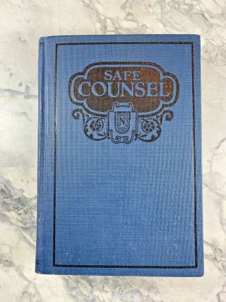 1926 Antique Science Book " Safe Counsel Or Practical Eugenics ".