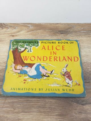 Vintage 1945 Alice In Wonderland Animated Children 