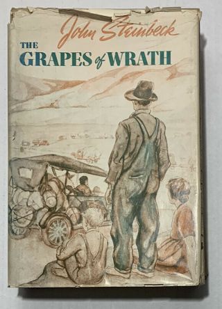 The Grapes Of Wrath John Steinbeck 1939 Viking Press Hc W/jacket