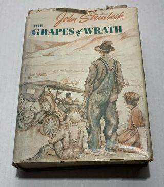 THE GRAPES OF WRATH JOHN STEINBECK 1939 VIKING PRESS HC W/JACKET 3