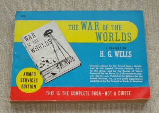 Armed Services Edition The War Of The Worlds By H.  G.  Wells