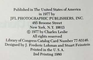 Charles Leslie Wilhelm Von Gloeden: Photographer 2nd Printing JFL 1977 3