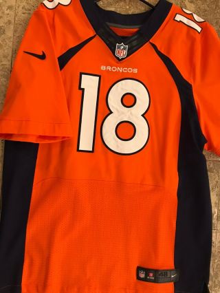 Authentic Nike Elite Denver Broncos Manning Home Jersey Size - 48 Or Xl