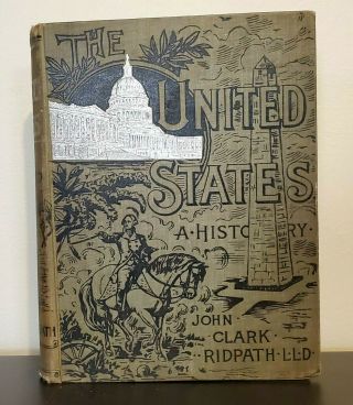 Antique Book A Popular History Of The United States Of America John C Ridpath Hc