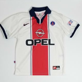 1997 - 1998 Paris Saint - Germain Psg Away Shirt Jersey Kit Nike France Small