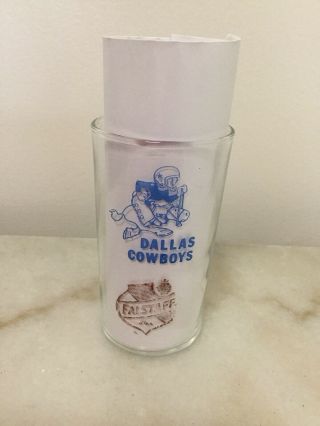 Falstaff Beer Dallas Cowboys Glass,