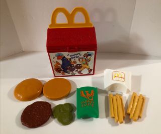 Vintage 1989 Fisher Price Mcdonalds Fun With Food Happy Meal