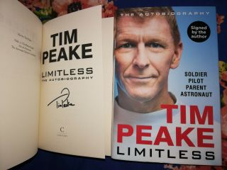 Tim Peak Limitless The Autobiography Hand Signed 1st Edition Hardback Book