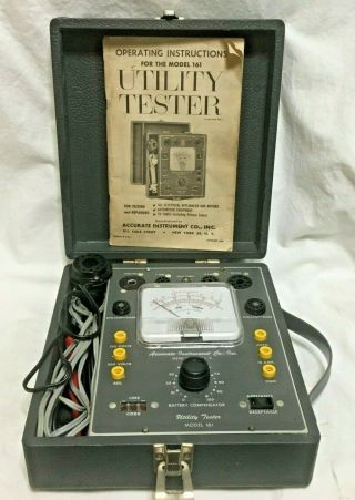 Vintage,  Accurate Instrument Co. ,  Utility Tester,  Model 161,