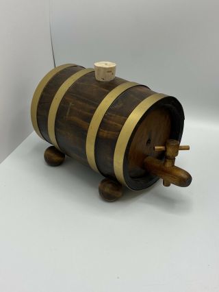 3l Vintage Wood Oak Wine/brandy/champagne Barrel For Whiskey/rum Port Keg