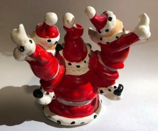Very Cute Vintage Kreiss & CO Santa Claus Figurine & Candlestick Holder,  Japan 2