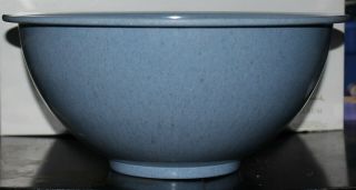 Vintage Texas Ware Blue Splatter Bowl Large Confetti 125 Melamine Melmac Speckle
