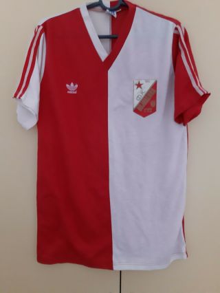 Retro Vojvodina Novi Sad Match Worn Jersey 1986 Adidas Shirt Yugoslavia Serbia