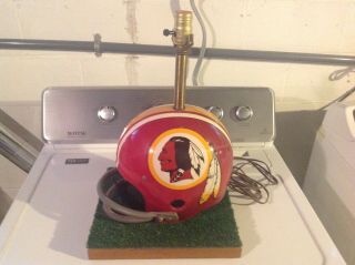 Vintage 1970s Washington Redskins Helmet Lamp Sears