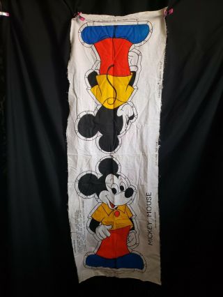 Fabric Panel Vintage Mickey Mouse Ameritex Pre Printed Pre Washed 2